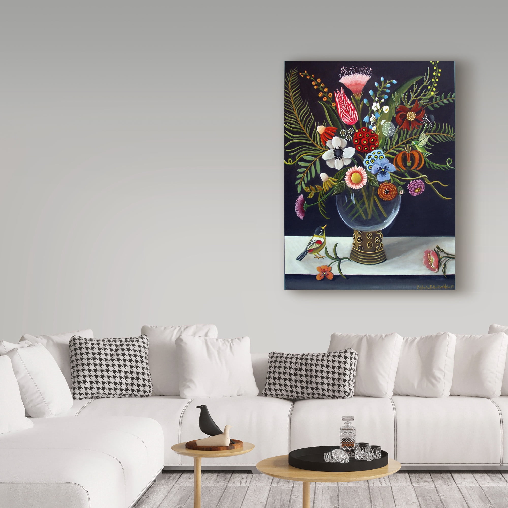 Trademark Fine Art 'Floral Best' Canvas Art by Catherine A Nolin
