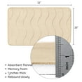 thumbnail image 5 of Memory Foam Bath Mat, Large Bathroom Rugs Non Slip, PVC Dot Bottom Quick Dry Bath Rug Runner, Absorbent Shower Mat for Bathroom Floor Tub, 20 x 32 Inch, White, 5 of 7