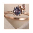 thumbnail image 1 of Rose Gold,Custom Alexandrite And Moonstone Ring,Romantic Gifts For Women, 1 of 5