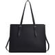 thumbnail image 1 of Bolso de mano para mujer, estilo shopper, grande, color negro, para portátil, elegante, de piel, para oficina, trabajo y escuela, 1 of 6