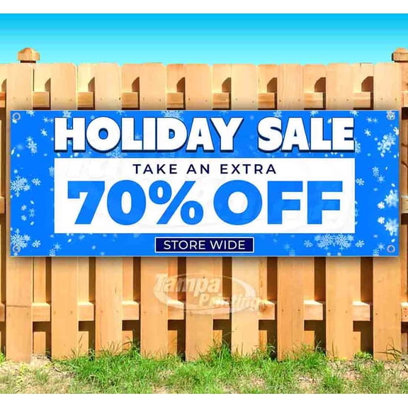Holiday Sale 70% Off 13 oz Vinyl Banner With Metal Grommets