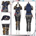 thumbnail image 2 of Disfraz de fantasía de LOL Arcane Vi para mujer, uniforme, sombrero, juego de rol, ropa de fiesta de carnaval y Halloween, 2 of 5