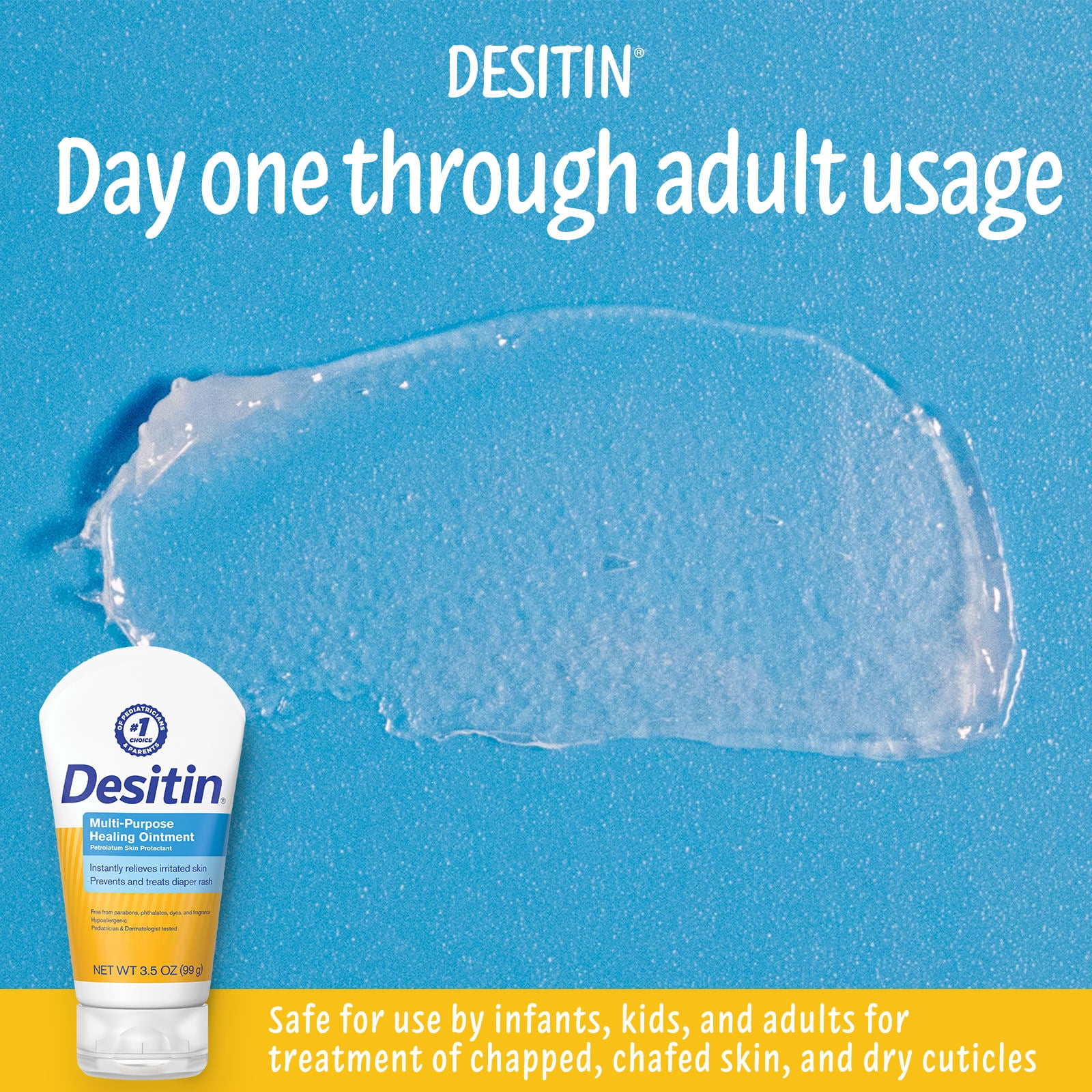 (3 pack) Desitin Multipurpose Healing Ointment for Diaper Rash Relief, 3.5 oz