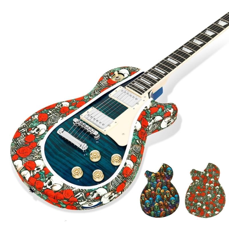CEORPER Electric Guitar Protection Guitar Dust Cover Print Guitar Shell Case Dust Cover