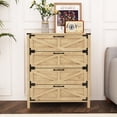 thumbnail image 5 of YYAo 4 Drawers Dresser for Bedroom,Chest of Drawers, Modern Storage Organizer Dresser for Bedroom, Hallway, Living Room (Natural), 5 of 12