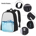 thumbnail image 3 of Easygdp Crystal Clear Water Splash Mochila para Niños y Niñas con Set de Caja de Almuerzo y Estuche para Lápices 3 en 1, Mochila Escolar Estampada para Adolescentes, 3 of 7