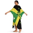 thumbnail image 2 of Xixirimido Butterfly & Jamaican Flag Print Kaftan Dresses for Women Plus Size V Neck Caftans Long Batwing Sleeve Beach Cover Ups Summer Beach Dress, 2 of 7