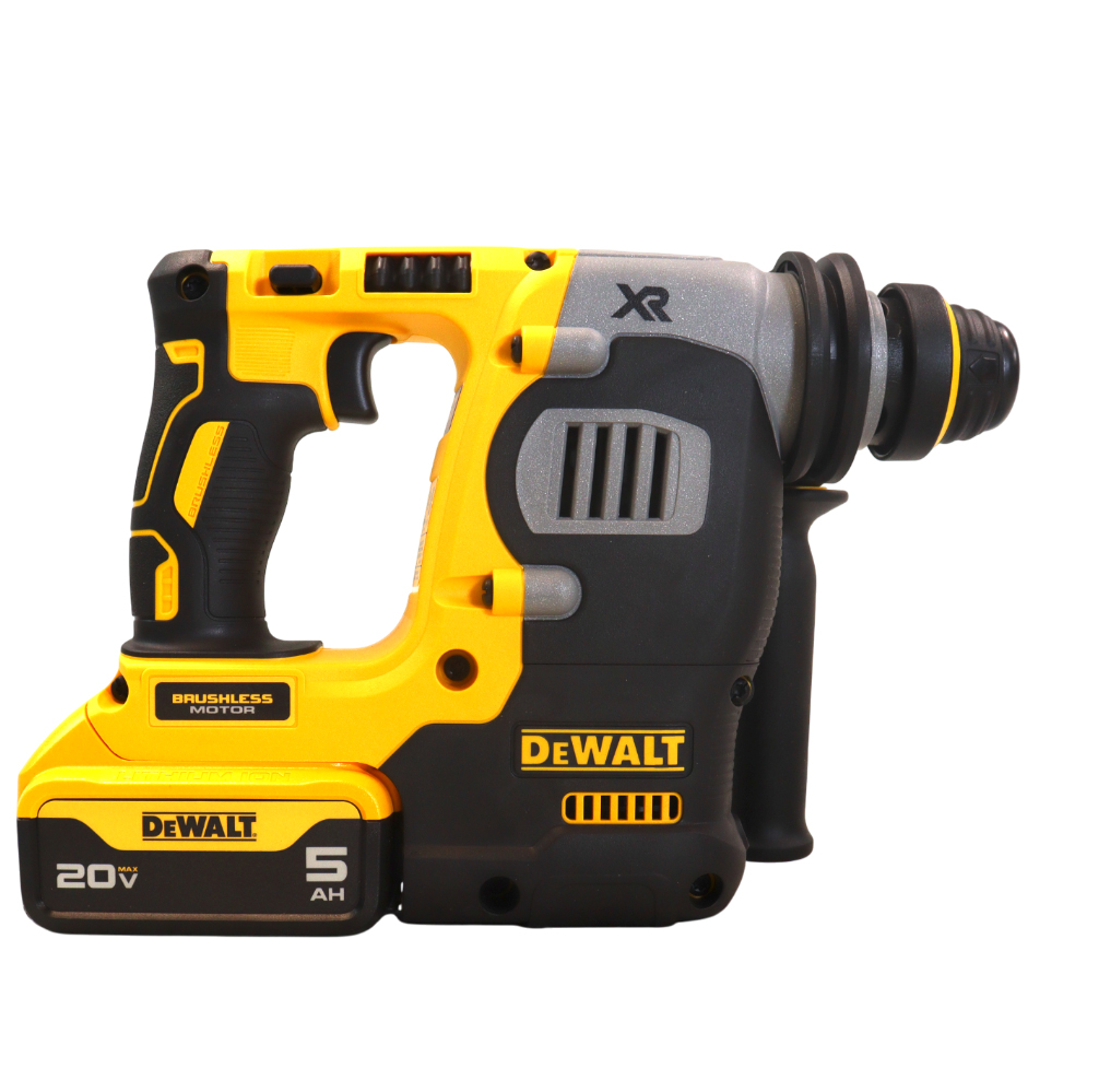 DEWALT 20V MAX XR Brushless 1” SDS Plus Rotary Hammer– Cordless Rotary Hammer Kit, 3-Mode, SHOCKS Active Vibration Control, With 20V MAX XR 5.0Ah Lithium-Ion Battery and Charger