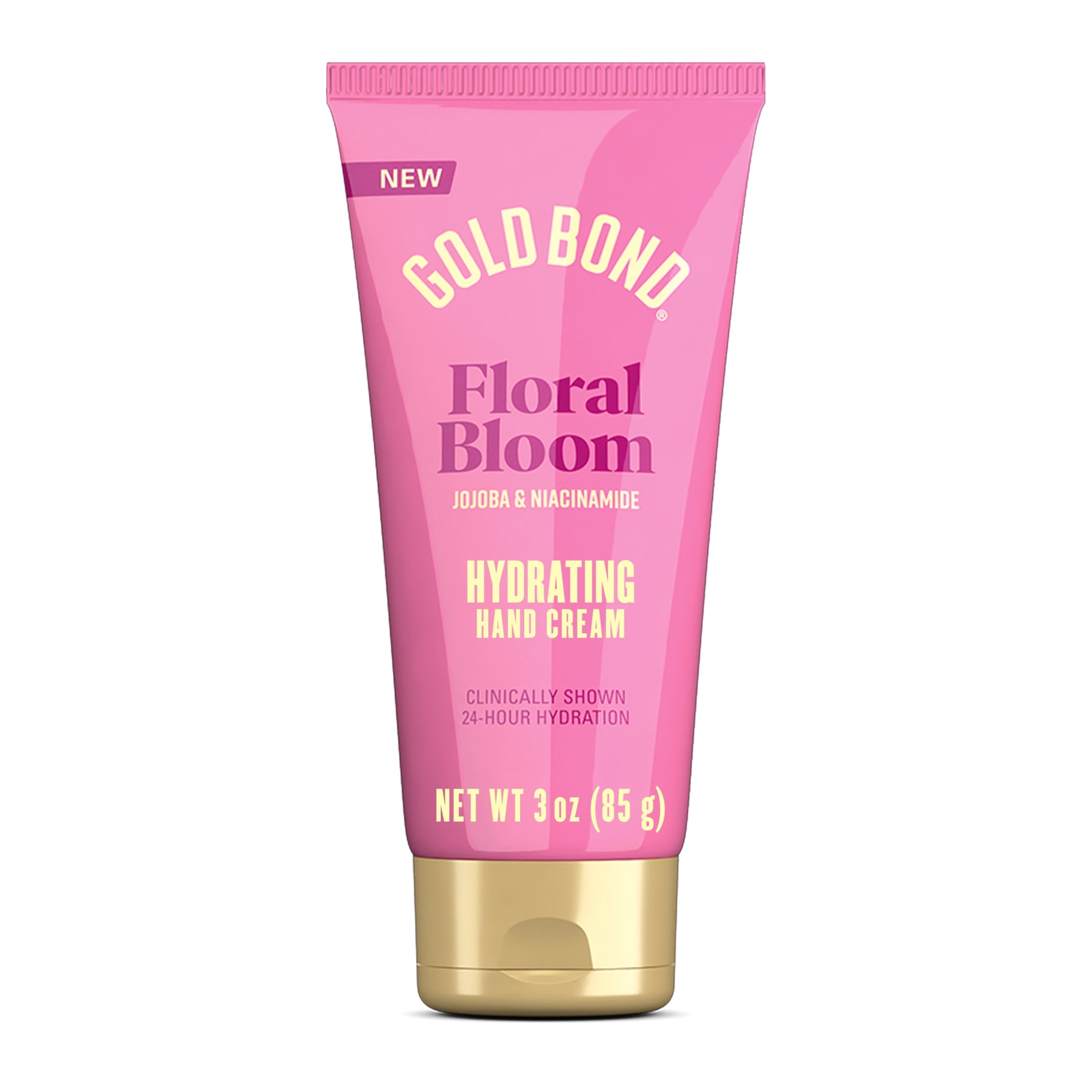 Gold Bond Floral Bloom Hydrating Hand Cream, Lightweight Everyday Hand Cream with Jojoba to Hydrate Skin and Niacinamide to Help Restore Skin’s Moisture Barrier, Fresh Floral Bloom Scent, 3 oz