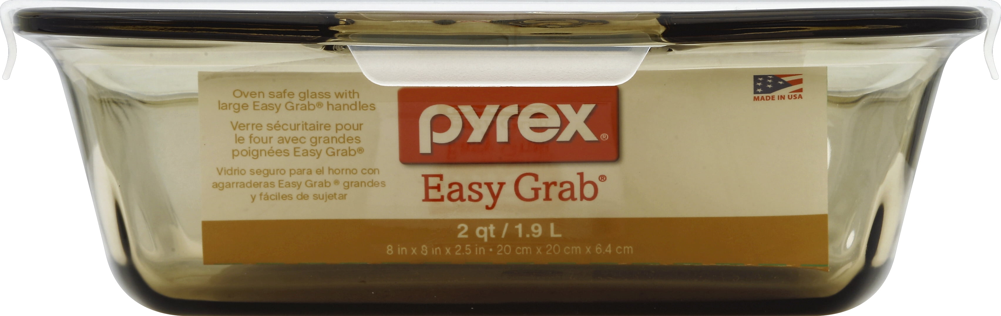 Pyrex Easy Grab Oven Safe Glass With Large Easy Grab Handles