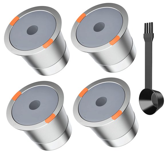 Vasos K reutilizables para Keurig 2.0 1.0 de acero inoxidable (paquete de 4)
