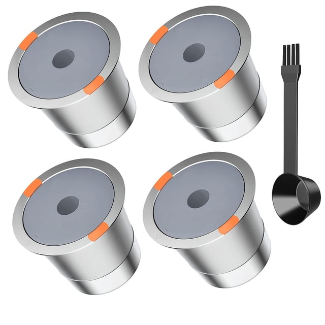 Vasos K reutilizables para Keurig 2.0 1.0 de acero inoxidable (paquete de 4)