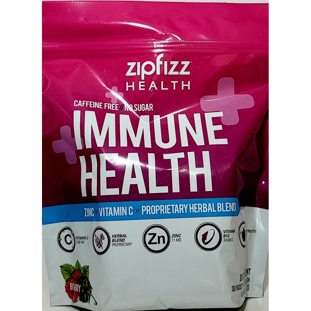 Zipfizz Health Caffeine, Sugar Free Immune Health. Zinc Vitamin