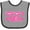 Heather and Black, variant on Inktastic Pop Pop's Girl Girls Baby Bib