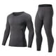 thumbnail image 1 of Ceisia Warm Breathable Mens Slim Fit Solid Color Thermal Underwear Set Gifts, 1 of 5