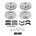 thumbnail image 2 of Power Stop Front and Rear Stock Replacement Brake Pad Rotor Drum and Shoe Kit KOE15534DK, 2 of 7