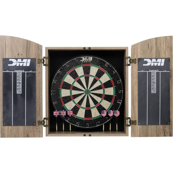 DMI Sports Dublin Bristle Dartboard Cabinet Set