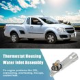 thumbnail image 3 of Engine Coolant Thermostat Housing Assembly for Fiat Palio 2004-2011 92089884 Metal Silver Tone, 3 of 7