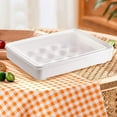 thumbnail image 1 of Soporte para huevos de 24 rejillas, contenedor de almacenamiento de huevos, bandejas de huevos versátiles, estante de almacenamiento, caja de BLESIY Porta huevos, 1 of 8