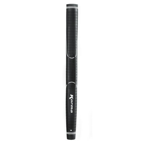 Karma Velour Standard Pistol Putter Grip, Black Rubber