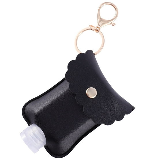 PAMINGONO 1Set Reusable Transparent Plastic 60ml Empty Bottle With Mini Pouch Keychain For General Users Home Use