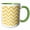 Green/White, variant on 3drose, Zig Zag Yellow Stripes, 11oz Mug