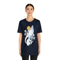 thumbnail image 4 of Arctic Fox Flowers Moon Fashion Unisex Jersey Short Sleeve Tee, 4 of 12