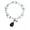 Black, variant on - Be Stronger Than The Storm Charm Bracelet - Crystal Stretch