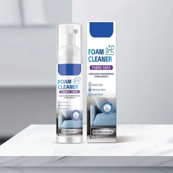 XYAIYT Powerful Fabric Sofa Foam Cleaner Deep Clean Stains Odors,Safe for All Fabrics,3.4 Fluid Ounces Multipurpose Home Cleaner Blue