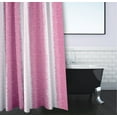 thumbnail image 3 of Simply Daisy 70" W x 73" H Sea Lines Stripe Print Polyester Shower Curtain, Pink, 3 of 3