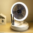 thumbnail image 2 of USB Charging Foldable Table Fan Wall Mounted Hanging Ceiling Fan, 2 of 5