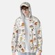 thumbnail image 2 of Balery Mushrooms And Butterflies Sudadera ligera de manga larga con capucha y protección solar UPF 50+ para hombre y mujer, ideal para pesca y running-3X-Large, 2 of 7