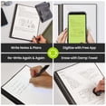 thumbnail image 3 of Rocketbook Fusion Digital Reusable Notebook - Black - Letter Size Eco-Friendly Notebook (8.5" x 11") - Planner, Task List, Calendar and More - Includes 1 Pen and Microfiber Cloth, 3 of 10