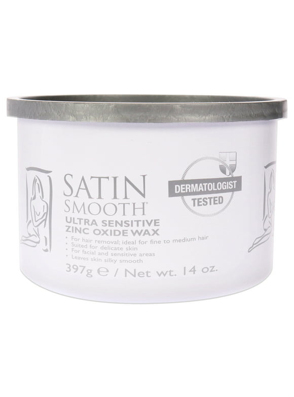 Satin Smooth Natural Pure and Simple Wax ( Ultra Sensitive Zinc Oxide - 14 oz)