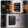 thumbnail image 5 of CAMMOO 16" Wall Mount Fan with Smart Touchscreen Controller, 10-Speed Shutter Exhaust Fan for Garage, Attic & Greenhouse, Black, 5 of 7