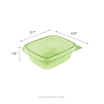 thumbnail image 5 of Karat Earth 12oz PLA Hinged Deli Container, Green - 200 pcs, 5 of 7