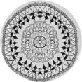 thumbnail image 1 of Ahgly Company Machine Washable Indoor Round Transitional Platinum Gray Area Rugs, 4' Round, 1 of 7