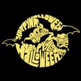 thumbnail image 2 of Men's Tall and Long Word Art T-shirt - Halloween Bats, 2 of 2