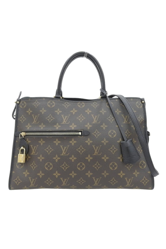 Pre-Owned Louis Vuitton LOUIS VUITTON Monogram Popincourt MM M43435 Bag Tote Noir