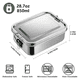 thumbnail image 3 of Lonchera Bento de 28 Oz, Lonchera de Acero Inoxidable para Adolescentes, Lonchera de Metal con 2 Compartimentos Flexibles, Lonchera de 850 Ml, 3 of 5