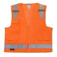 thumbnail image 6 of Radians Men's SV7 Surveyor Type R Class 2 Safety Vest Hi-Vis Orange - SV7O, 6 of 7