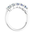 thumbnail image 2 of 1 Carat (ctw) 5-Stone Diamond Wedding Band Ring in 14K White Gold (Ring Size 9.25), 2 of 4