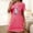 Hot Pink, variant on Abomasnow Women's Halloween Nightgown Sleepwear Short Sleeves T Shirt Casual Print Sleepdress Summer Fall Fashion Loose Fit Nightshirts Dresses