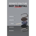 thumbnail image 5 of Key Fob Cover Compatible with Toyota 4Runner Corolla Cross Tacoma Tundra RAV4 Highlander Sequoia Prius 2012-2024 Leather 3 Button Keychain Case Holder Protector,2 Button Black, 5 of 9