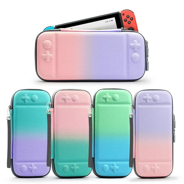 Case For Nintendo Switch Switch Lite Gradual Colors Travel Carrying Bag Case Cover Pouch With Hand Strap Cute Girls Kids Portable Ns Accessories Walmart Com Walmart Com