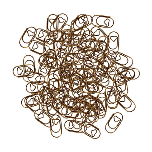 100 piezas de clips de papel clips clips multipuro premium notas creativas clasificadas Bronce