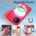 thumbnail image 3 of Silicone Phone Case with Magnetic Ring Holder for 11, MagSafe Compatible (Red), 3 of 5
