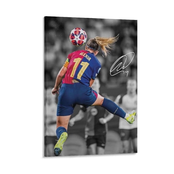Alexia Putellas Canvas Poster Canvas Wall Art Prints Poster Gifts Photo Picture Painting Posters Room Decor Home Decorative 12x18inch(30x45cm)