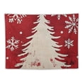 thumbnail image 5 of Pratyus Christmas Tree Snowflakes Tapestry Wall Hanging Short Plush Fabric Dorm Decoration 40x30inch, 5 of 6