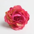 thumbnail image 3 of 50 cabezas de rosas artificiales de seda, color rojo rosa, ideales para decoración de bodas y fiestas. Rosa roja, 3 of 9